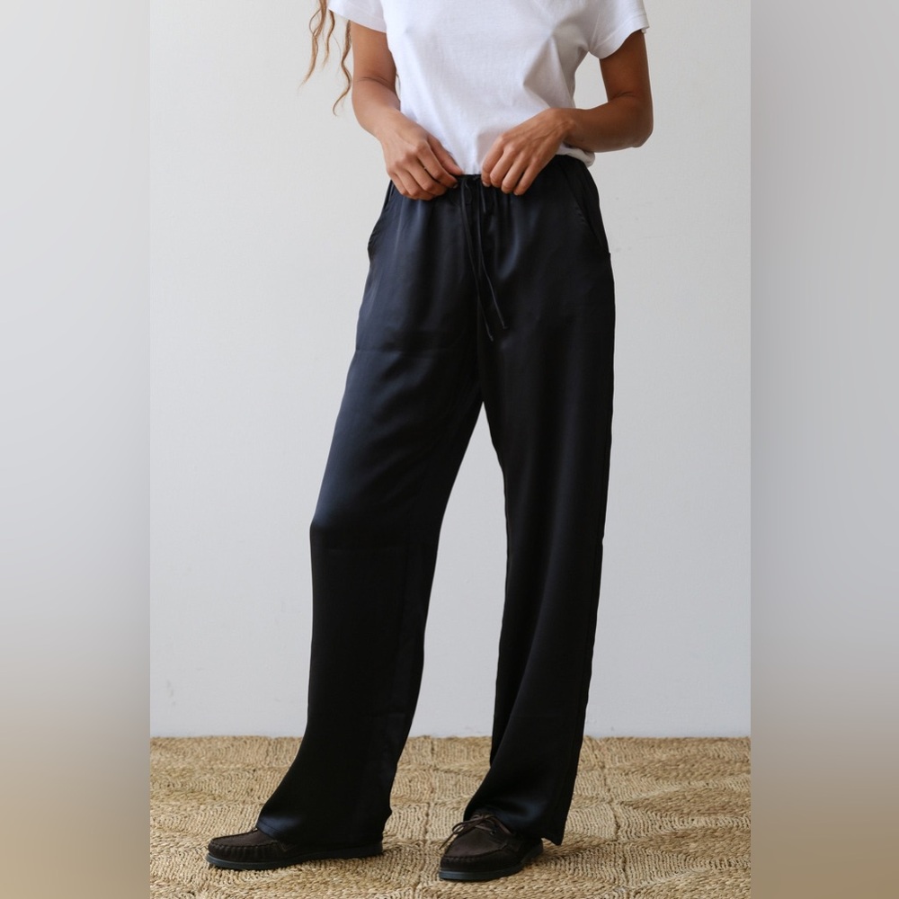 Donni. The Silk Drawstring Pant NWT - Picture 1 of 10
